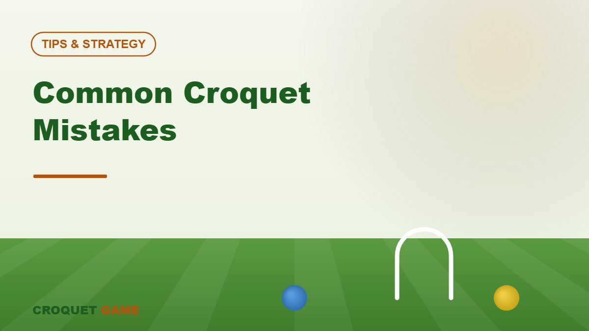Common Croquet Mistakes and How to Fix Them
