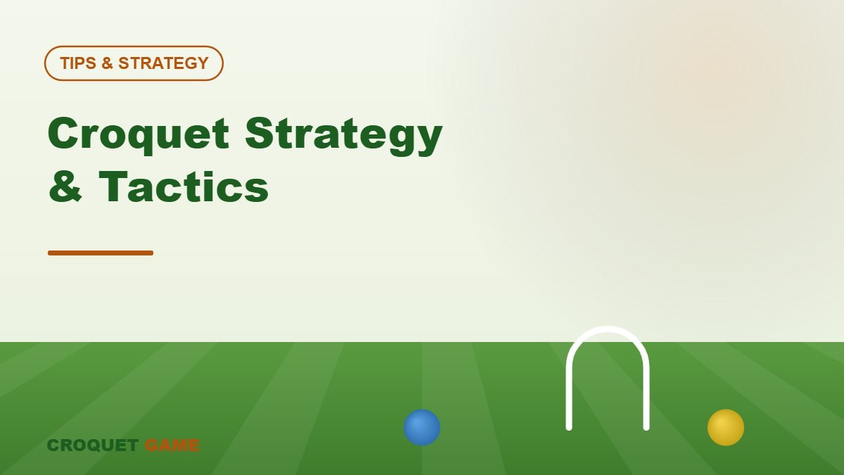 Croquet Strategy & Tactics to Win More Games