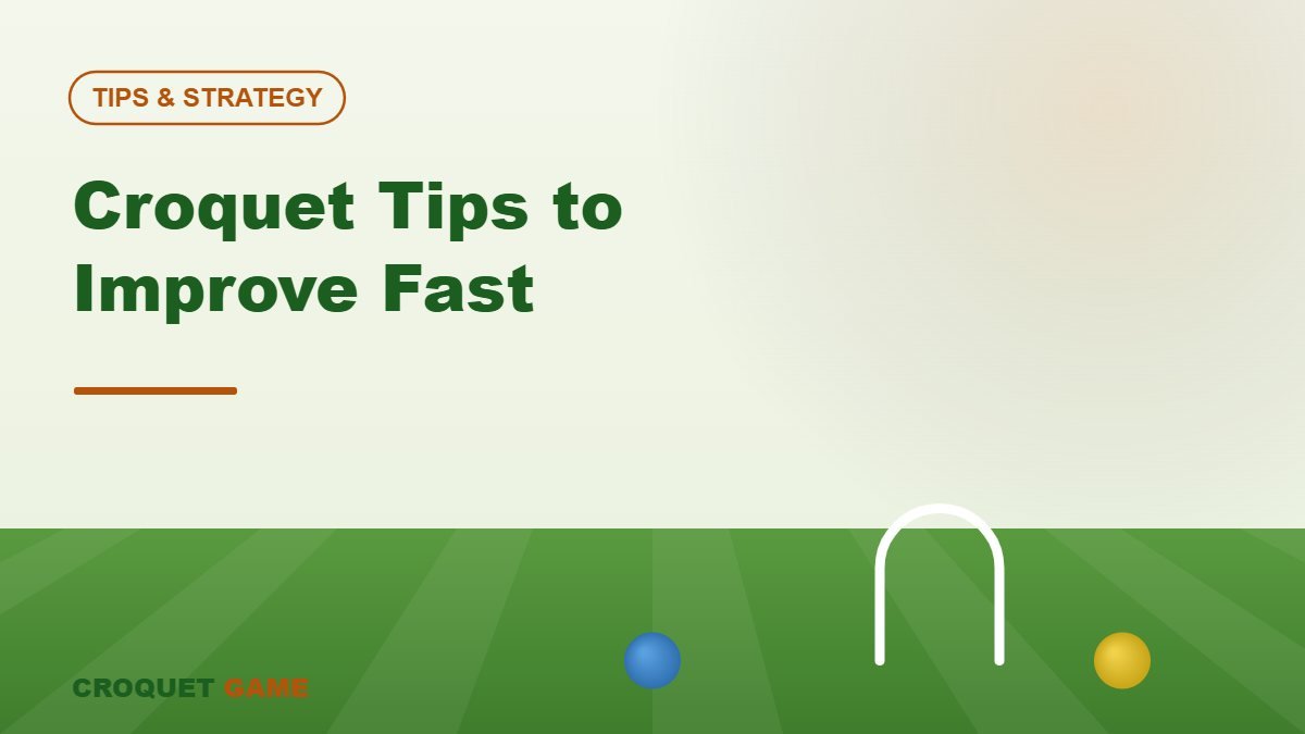 Croquet Tips to Improve Your Game Fast
