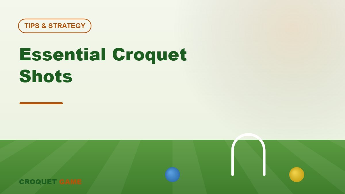 Essential Croquet Shots Every Player Should Know